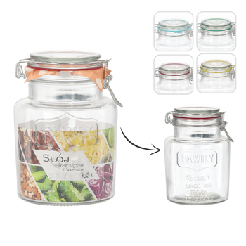 BORCAN HERMETIC DE 1,5L CU INSCRIPȚIA "FAMILY"*1035