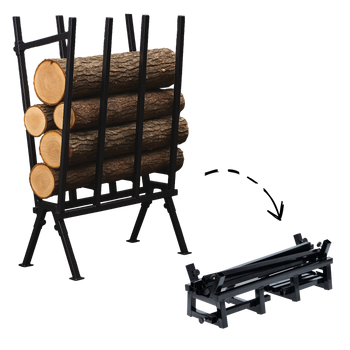 KOZIOŁ/KOBYŁKA DO CIĘCIA DREWNA CZARNY 81x37x103 cm *9907