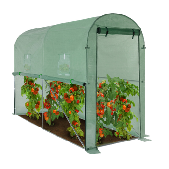 Sera pentru roșii 3 x 1 x 2 m verde cu opțiune de ventilație suplimentară *3965