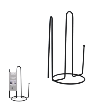 SUPORT PENTRU PROSOAPE DIN HÂRTIE METALIC NEGRU *7821