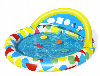 BAZEN DE GRĂDINĂ CU ACOPERIȘ SPLASH ȘI ÎNVĂȚARE 120 X 117 X 46 CM