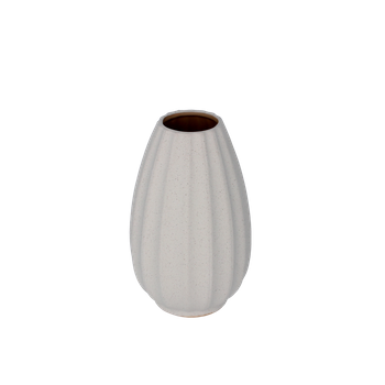 Vază ceramică joasă albă 13 x 13 x 20,5 CM *6805