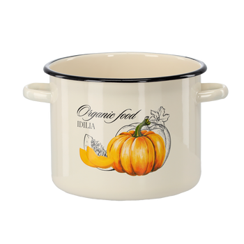 OALĂ EMALIOATĂ 5,5 L 22 CM CREM DOVLEAC *6116