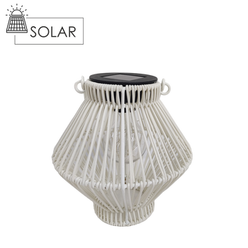 LANTERNĂ SOLARĂ ALBĂ 19 CM LED *5931