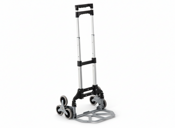 WÓZEK SCHODOWY TRÓJKOŁOWY SKŁADANY ALUMINIOWY 47,5 x 47,5 x 100 CM UDŹWIG: 35 KG / 70 KG 