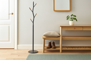 WIESZAK STOJĄCY BUNGUND 170 CM CZARNY *5387