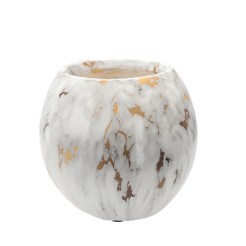 VASETA PENTRU GHIVECE DIN FIBRE DE STICLĂ 20 x 20 x 19 CM DECORATĂ *2503