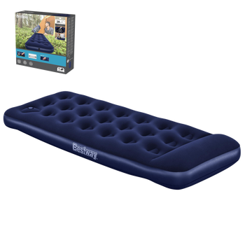 SALTEA INFLATABILĂ PENTRU O SINGURĂ PERSOANĂ CU POMPĂ PE PICIOARE 185 x 76 x 28 CM *8864