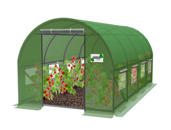 TUNEL FOLIOWY OGRODOWY 4 SEGMENTOWY ZIELONY 4 x2,5 x 2 M