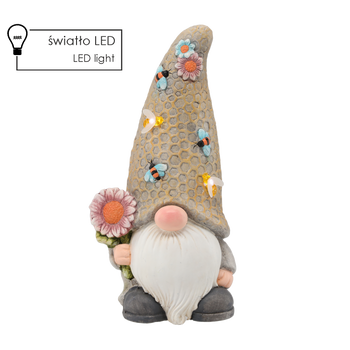 ZÁHRADNÁ FIGÚRKA - NEMOŽNÍK S KKVETOM 20 x 17 x 39,3 cm LED *8937