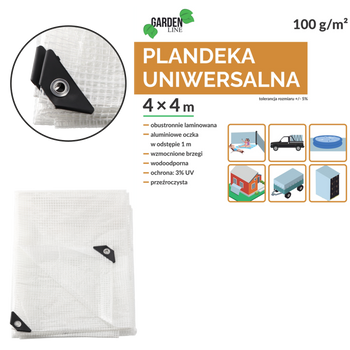 PLACHETA 4 X 4 M (+/- 5%) 100GSM 3% UV PRIESVITNÁ *7664