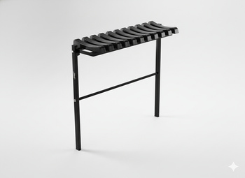 ŁAWKA SKŁADANA DŁ 68 CM CZARNA