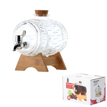 BECZUŁKA 1 L NA DREVENEJ PODSTAVCE S KOHÚTKOM *5704