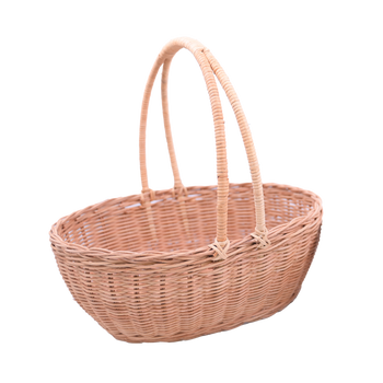 RATANOVÝ KOŠ 32 x 25 x 12/31 CM S UCHYTNÝM - PRÍRODNÝ *8734