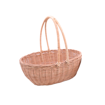 Ratanový košík 26 x 22 x 11/25 cm s uchom - prírodný *8741